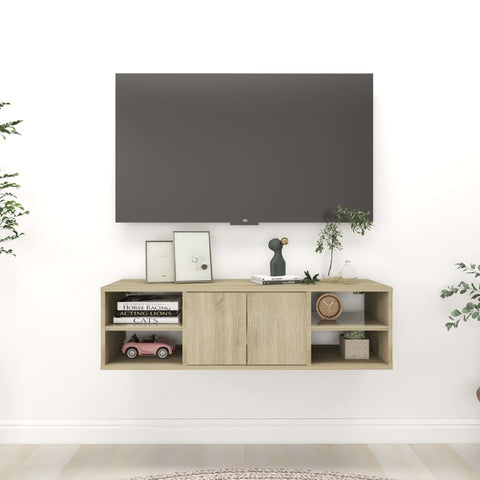 Wall Shelf Sonoma Oak 102x30x29 cm Engineered Wood 806259