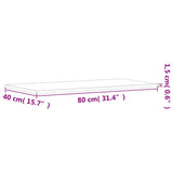Wall Shelves 4 pcs Smoked Oak 80x40x1,5 cm Engineered Wood 838273