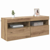 TV Wall Cabinet Artisan Oak 100 x 30 x 40 cm Engineered Wood 882984