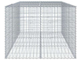 Gabion Basket with Cover 300x100x100 cm Galvanised Iron 3295194