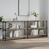 Console Table Sonoma Oak 200x29x75 cm Engineered Wood 834111