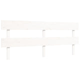 Bed Frame without Mattress White Super King Size Solid Wood 3195107