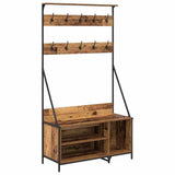 Clothes Rack Old Wood 100 x 41 x 184 cm Engineered Wood 882889