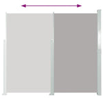 Retractable Side Awning 160 x 500 cm Grey 45464