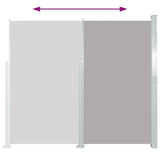 Retractable Side Awning 160 x 500 cm Grey 45464