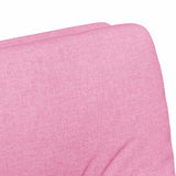 Dining Chairs with Wheels 2 pcs Pink 57 x 67 x 95 cm Fabric 42017856