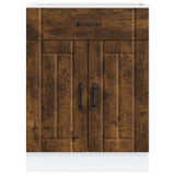 Kitchen Base Cabinet Lucca Smoked Oak Engineered Wood 853732