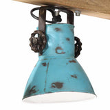 Ceiling Lamp 25 W Distressed Blue 90x24x111 cm E27 371836