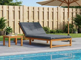 Sunlounger Cushion GEMERT 100% Polyester Blue 190 x 70 x 9 cm 947403