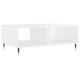Coffee Table High Gloss White 90x60x35 cm Engineered Wood 827054