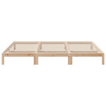 ZNTS Family Bed Frame No Mattress 270x200 cm Solid Wood Pine 3324568