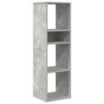 ZNTS Book Cabinet Concrete Grey 34x31x112 cm Engineered Wood 860286