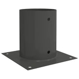 Round Ground Anchor 12 pcs Anthracite 18 x 18 x15 cm Metal 42030131