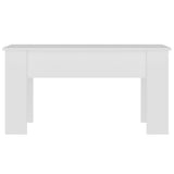 Coffee Table White 101x49x52 cm Engineered Wood 809683