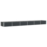 Planter Anthracite 580 x 100 x 45 cm Galvanised Steel 42018227