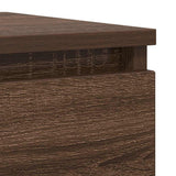 Sideboard Brown Oak 37.5x35x99 cm Engineered Wood 861703