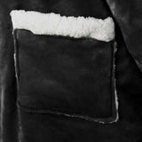 Blanket Hoodie Black M Fleece and Flannel 42017201