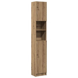 Bathroom Cabinet Artisan Oak 32x25.5x190 cm Engineered Wood 856049