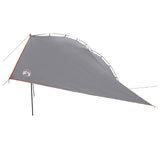 Car Tent Grey and Orange 350 x 250 cm Polyester and Steel 42028553