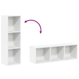 Book Cabinet/TV Cabinet White 36x30x114 cm Engineered Wood 800135