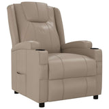 Recliner Chair Cappuccino Faux Leather 340965