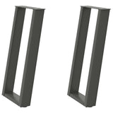 ZNTS Console Table Legs U-Shaped 2 pcs Anthracite 28x cm Steel 4012778