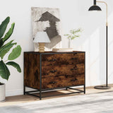 Drawer Cabinet Smoked Oak 70x41x56 cm Engineered Wood 849076