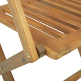 Bistro Set Brown Solid acacia wood N/A Foldable Bistro Set 3057863