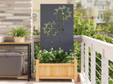 Garden Privacy Screen Anthracite 50 x 140 cm Cold-rolled steel 876282