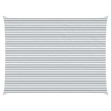 Sun Shade Sail Light Grey and White 8 x 6 m 42031137