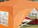 Pop-up Party Tent 290 x 290 x 245 cm Orange 42019877