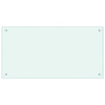 Kitchen Backsplashes 2 pcs White 80x40 cm Tempered Glass 3315786