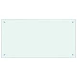 Kitchen Backsplashes 2 pcs White 80x40 cm Tempered Glass 3315786