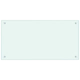 Kitchen Backsplashes 2 pcs White 80x40 cm Tempered Glass 3315786