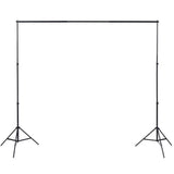 Photo Studio Kit with 3 Cotton Backdrops Adjustable Frame 3x5m 275419
