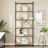 Bookcase 6-Tier Sonoma Oak 76x32x192 cm Engineered Wood 833946