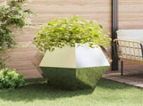 Planter 2 pcs Silver 100 x 100 x 80 cm Stainless Steel 884033