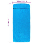 Beach Towels 4 pcs Turquoise 60x135 cm Fabric 400 GSM 3157060