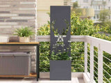 Garden Privacy Screen Animal Print Anthracite 32 x 32 x 150 cm 876415