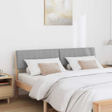 Upholstered Headboard Light Grey 160 cm Solid Pine Wood 879219