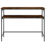 Console Table Smoked Oak 100x35.5x75 cm Engineered Wood 834047