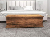 113L Storage Chest, Storage Box with Flip-Top Lid and 2 Safety Hinges, Storage Trunk for Living T3398P423084
