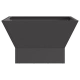 Fire Pit Black 60 x 60 x 35 cm Steel 858910