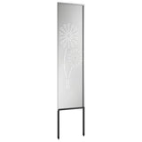 Garden Privacy Screen Silver 32 x 140 cm Galvanised steel 876236