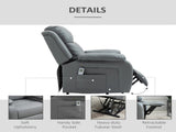 Riser and Recliner Chair with Massage, Heat, Power Lift Recliner Chair for Elderly with Remote T3398P378883