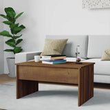 Coffee Table Brown Oak 80x50.5x41.5 cm Engineered Wood 819289
