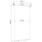Balcony Side Awning 100% polyester iron steel 42035283