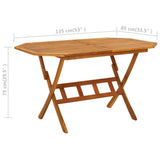 Dining Set Natural wood finish Solid acacia wood Medium 3086998