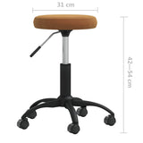 Office Swivel Chair Brown Velvet 333172