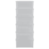 Plastic Storage Boxes 6 pcs 25 L Stackable 3189188